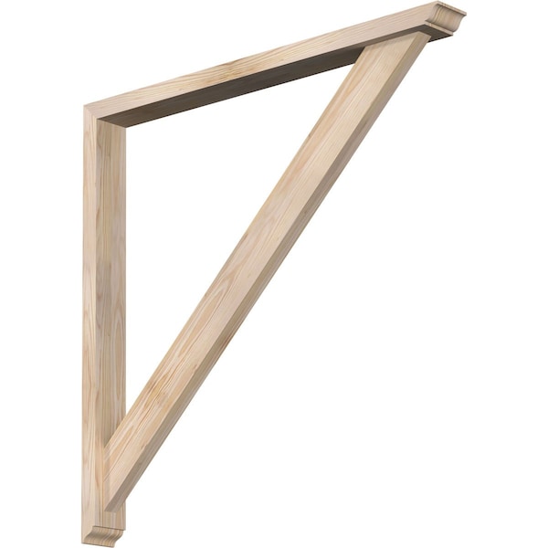 Ekena Millwork Traditional Traditional Smooth Bracket w/ Offset Brace, Douglas Fir, 3 1/2"W x 36"D x 36"H BKT0402X36X36TRA01SDF - main